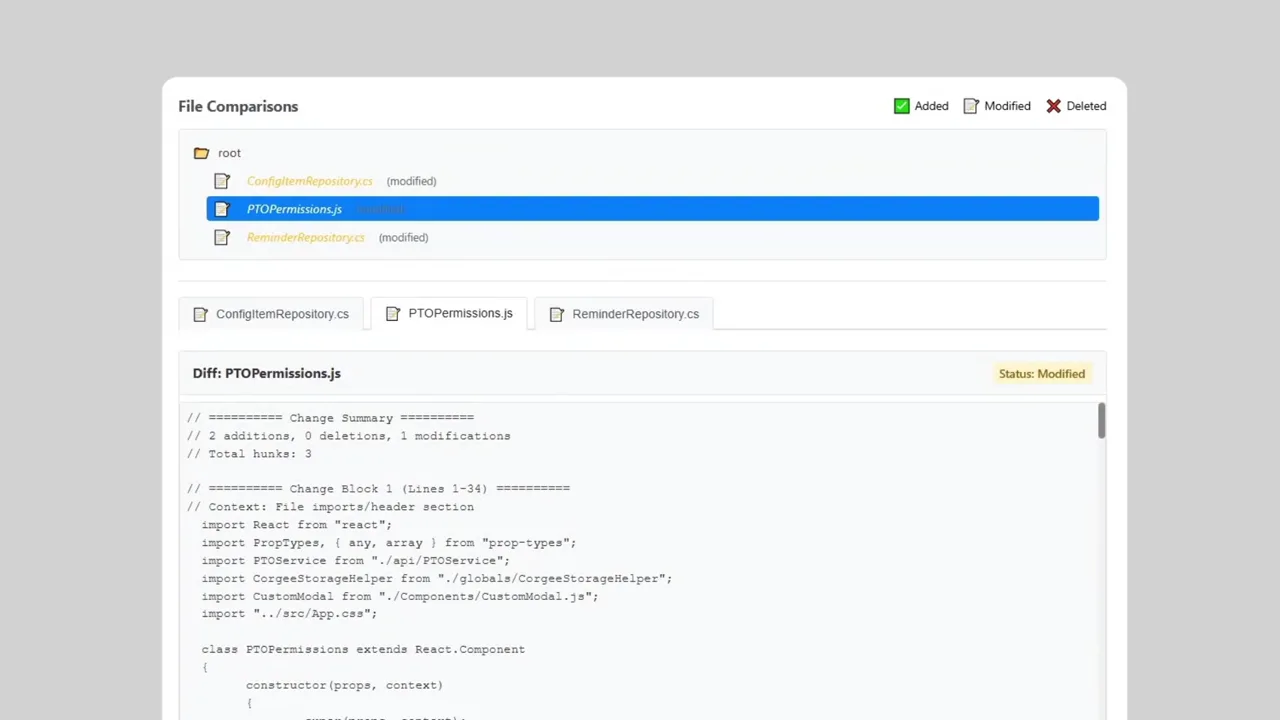 Code Review AI demo: Reviews every pull request against your own standards.